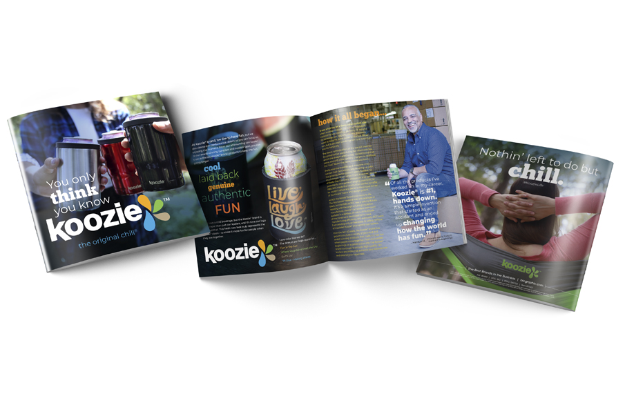 Koozie Brand booklet mockup
